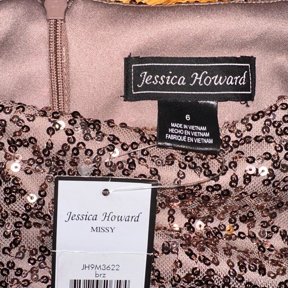 NWT Jessica Howard Sequin Cocktail Fancy Dress - Picture 3 of 5